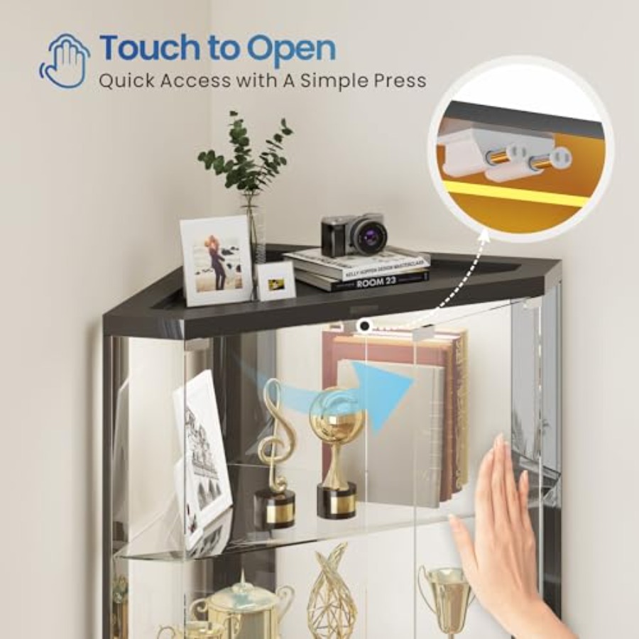 Corner Display Case with RGB L - огляд і ціна Display Case Acrylic